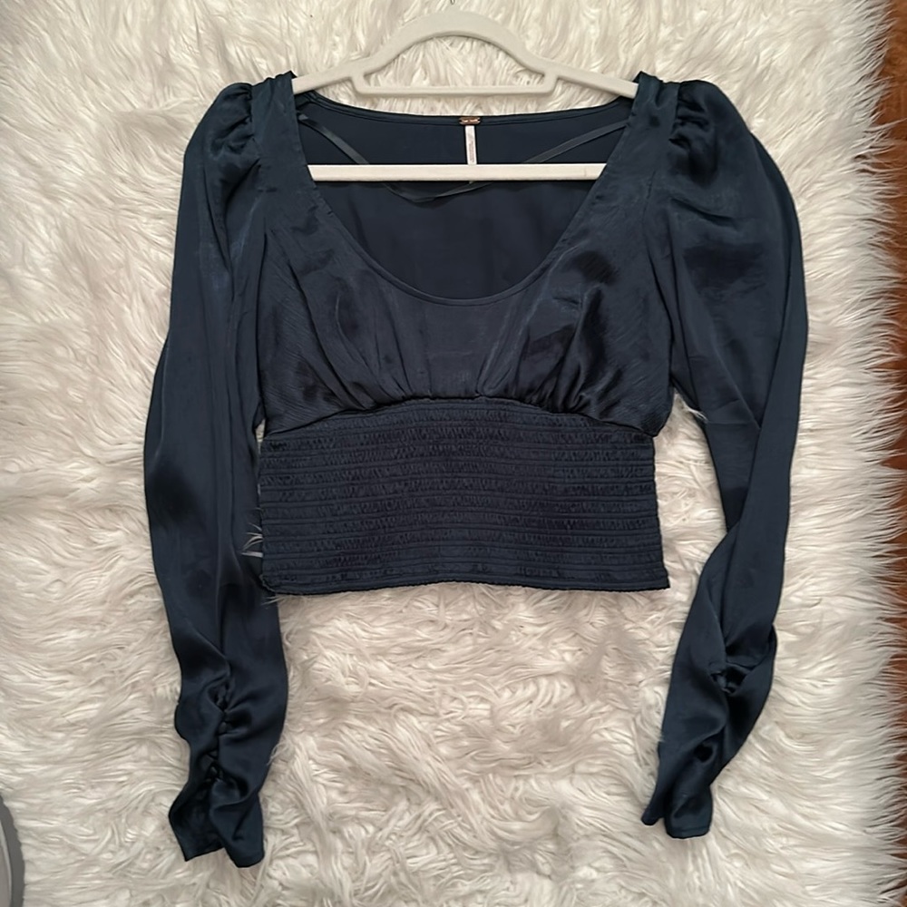 Green size small free people top